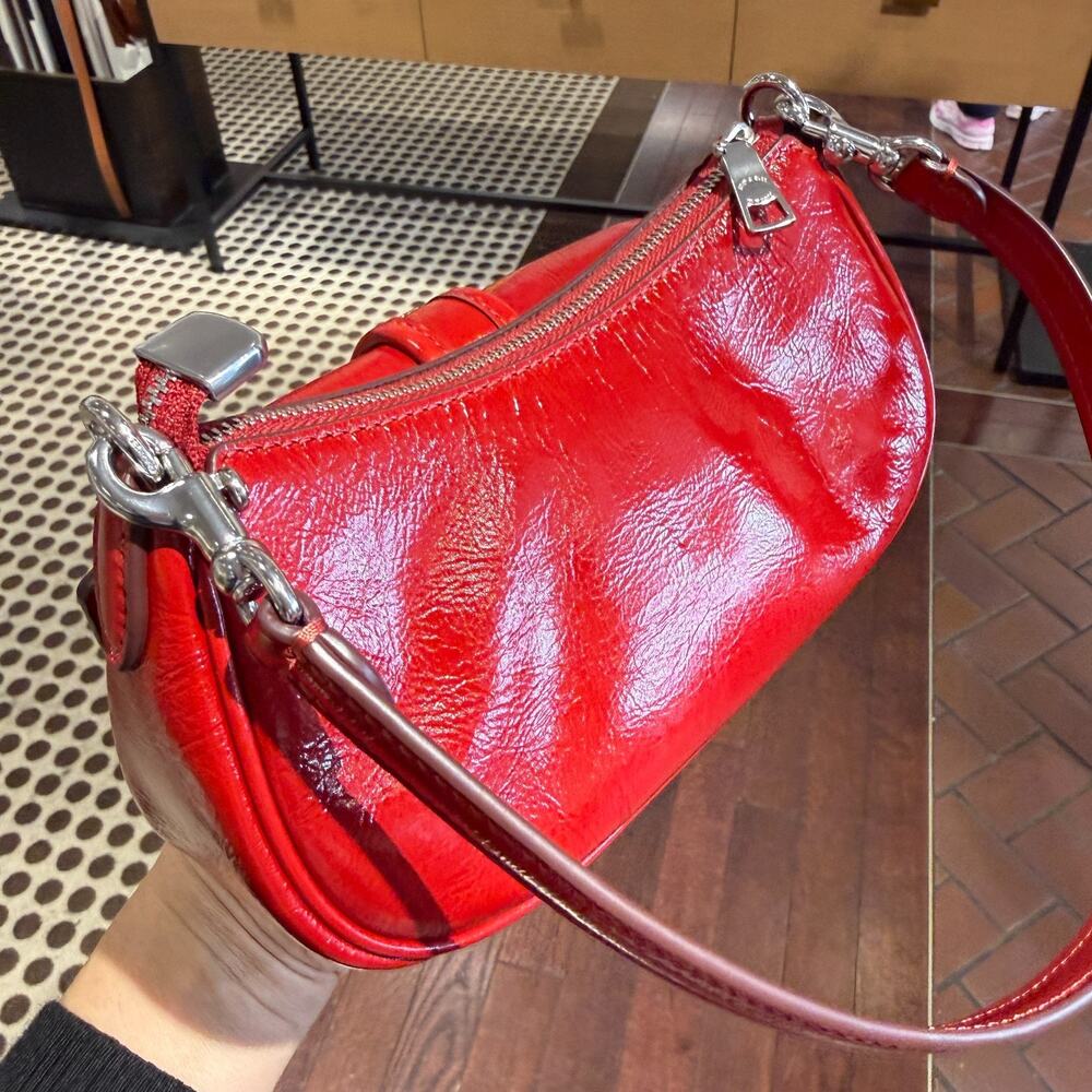 Coach Outlet Ashton Mini Shoulder Bag CDB19 Silver/Dark Cardinal - Picture 6 of 10